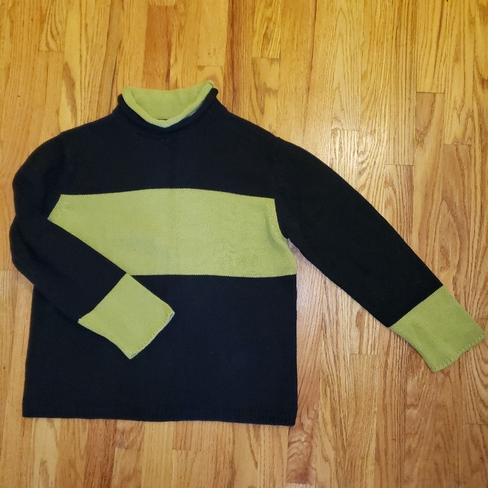 JAX Mock Neck X-Large Cotton Pullover Sweater